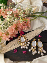 Royal Pearl and Kundan High Neck Choker-Single Oval-G2722